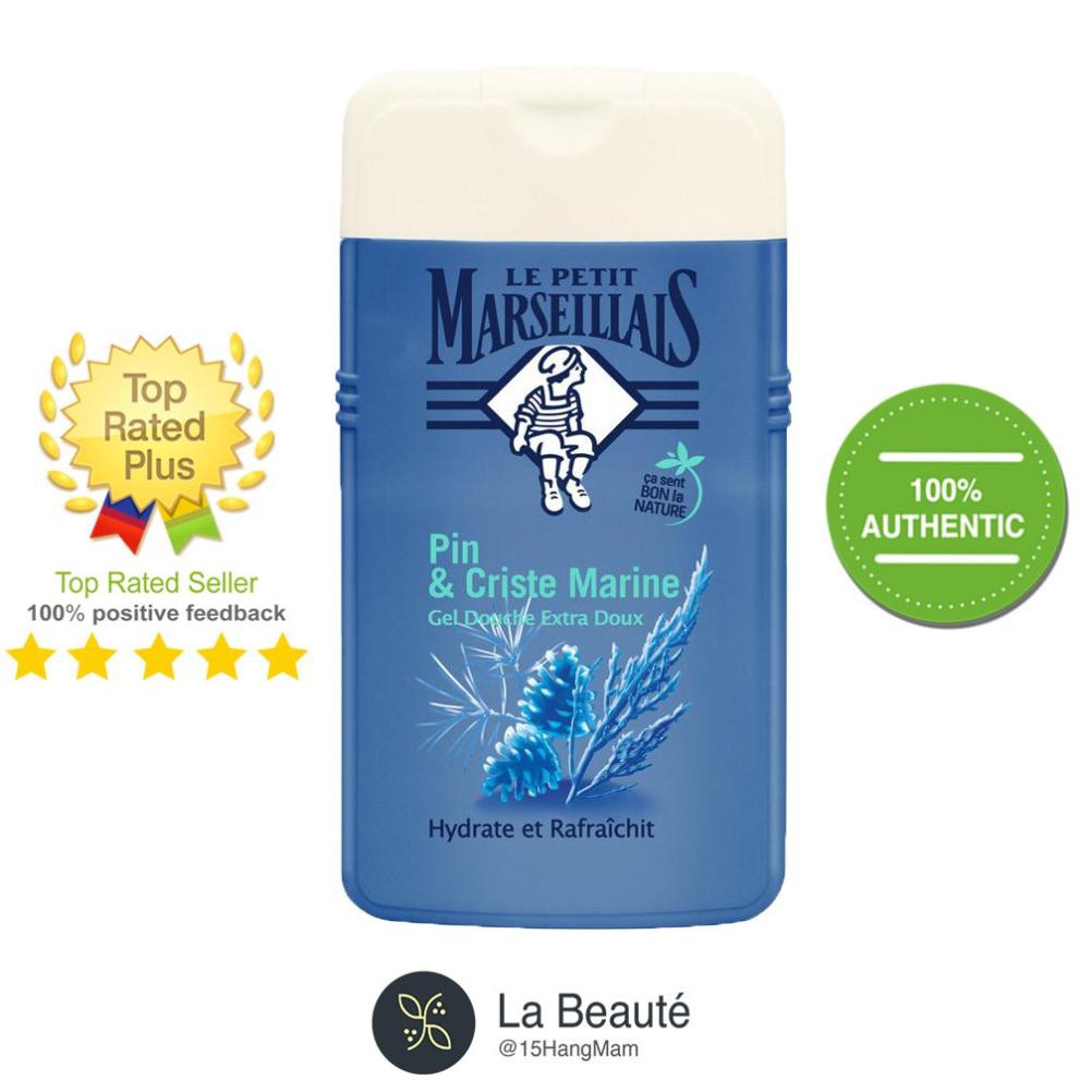 Le Petit Marseillais Pin & Criste Marine - Sữa Tắm Dạng Gel Chiết Xuất Hương Cây Thông Và Các Loại Cây Gỗ Mộc 250ml | WebRaoVat - webraovat.net.vn