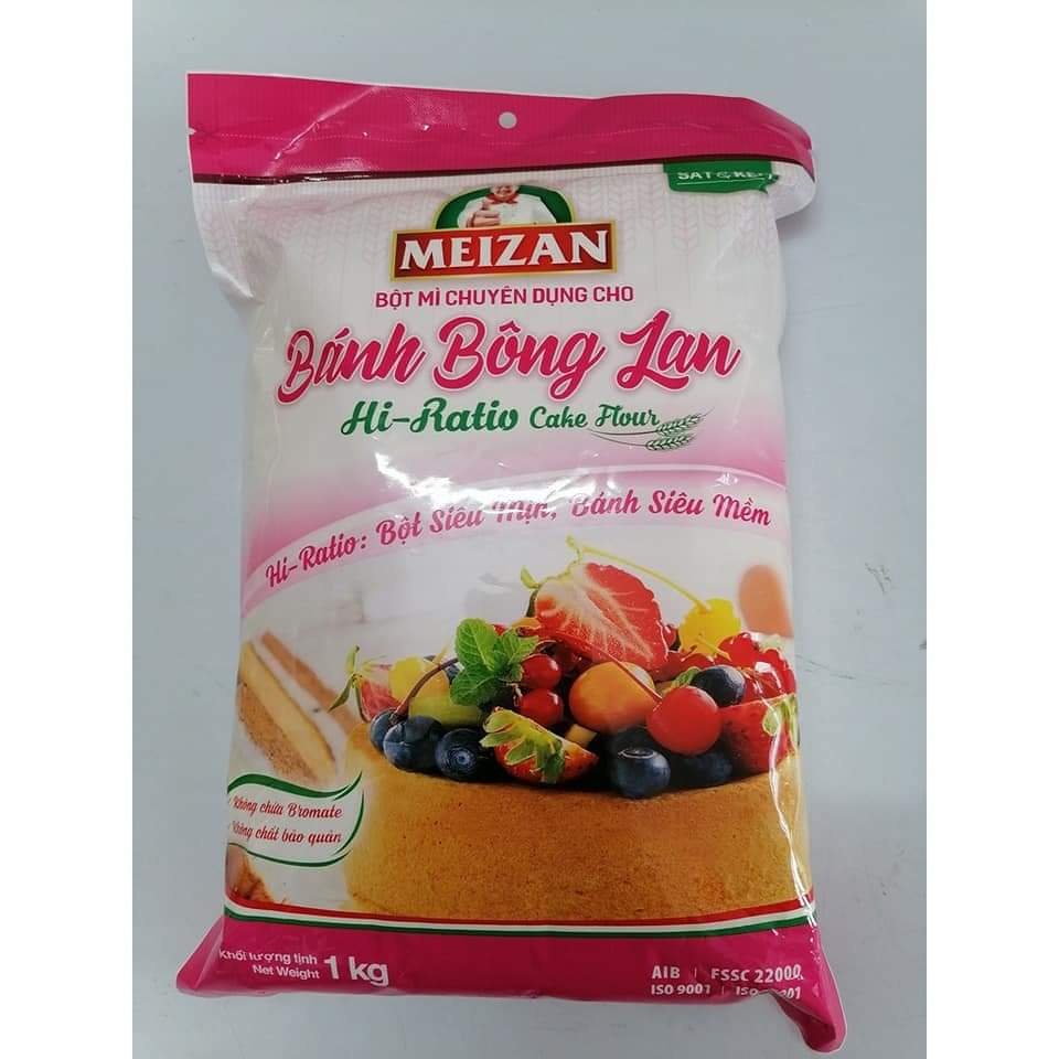 [Siêu Sale] [Rẻ vô địch] Bột bánh bông lan Meizan 1kg