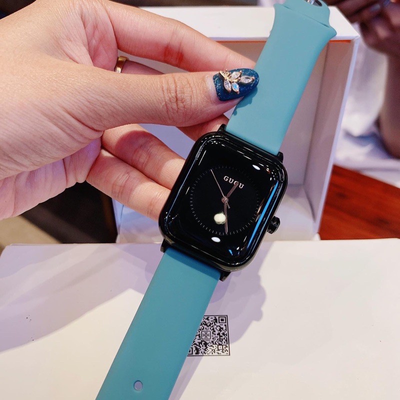 Đồng hồ nữ Guou unisex phiên bản Apple watch Size 30x35mm