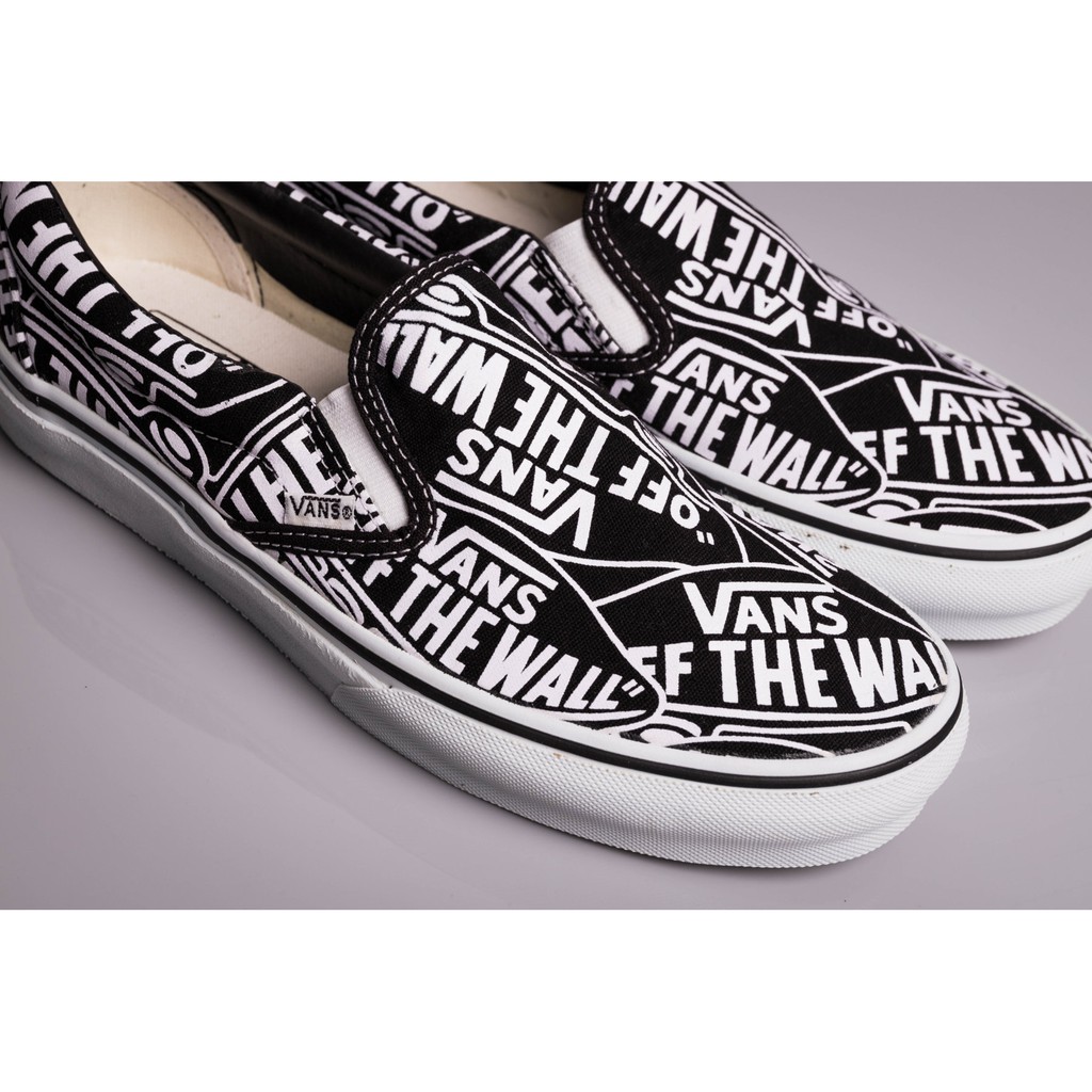 Giày Vans Slipon Off The Wall Logo Độc Đáo Cá Tính