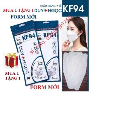 [SỈ 1 THÙNG 300 cái] khẩu trang KF94 DUY NGỌC / khẩu trang 4D DUY NGỌC (CHÍNH HÃNG)