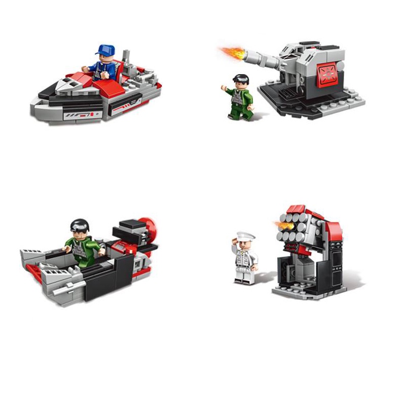 BỘ ĐỒ CHƠI XẾP HÌNH TÀU Sân Bay, CHIẾN THUYỀN  - Đồ Chơi Lắp Ráp Tàu Hải Quân