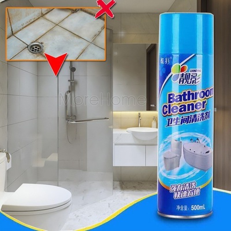 (buu dinh) Chai xịt tẩy rửa vệ sinh nhà tắm Bathroom Cleaner 500ML - Chai xịt bọt tuyết rửa bồn cầu