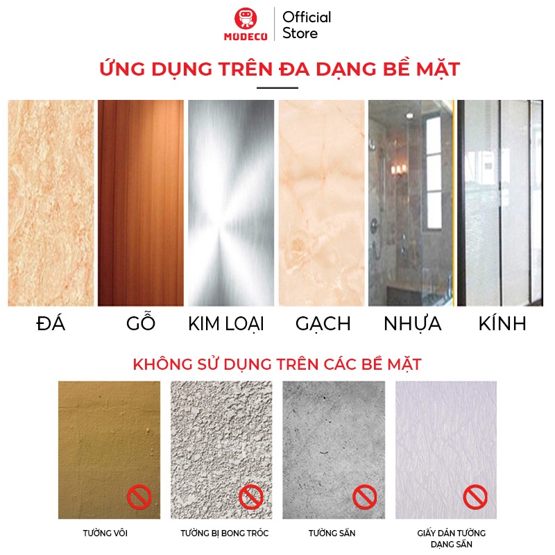 Núm Dán Tường Treo Giữ Khăn Nhà Bếp, Đồ Dùng Phòng Tắm - Keo Dán 3m Siêu Dính Chắc Chắn- Modeco