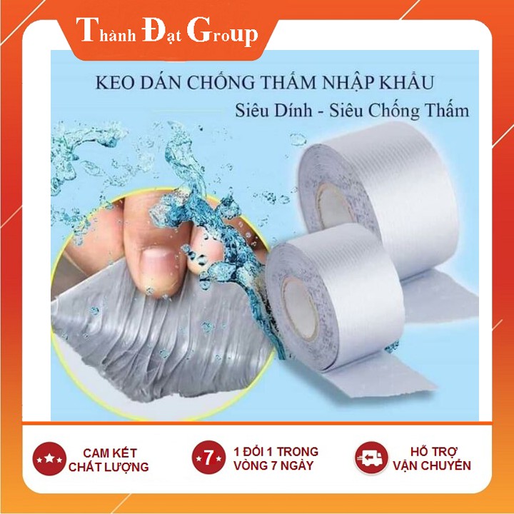 [CAM KẾT CHẤT LƯỢNG] Băng keo siêu dính chống thấm và chịu nhiệt WaterProof chính hãng nhật bản