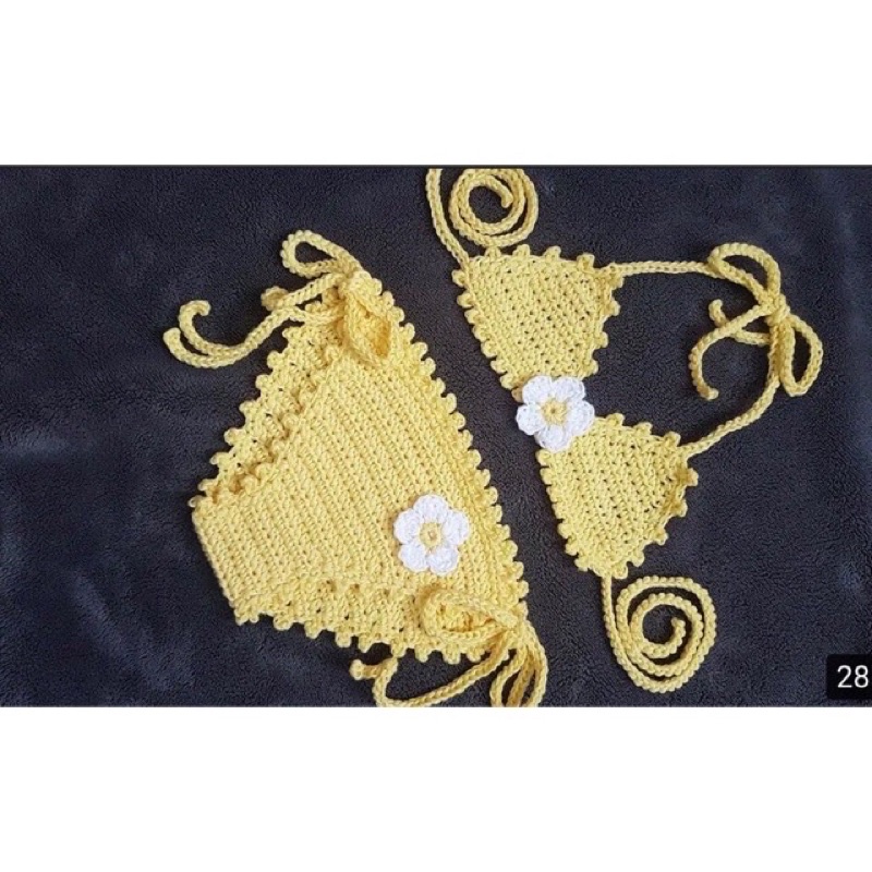 Bikini handmade cho bé  Bikini len cho bé