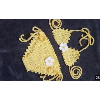 Bikini handmade cho bé ( p 2 ) Bikini len cho bé