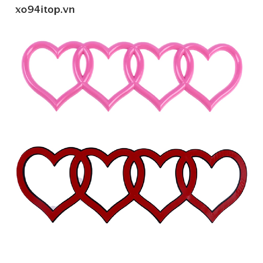 Logo Trái Tim Trang Trí Đuôi Xe Ô Tô