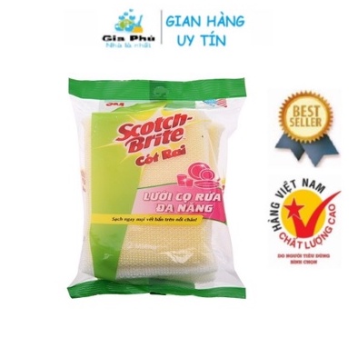 Miếng rửa chén SCOTCH BRITE 3M không trầy xước, mút đặc cao cấp