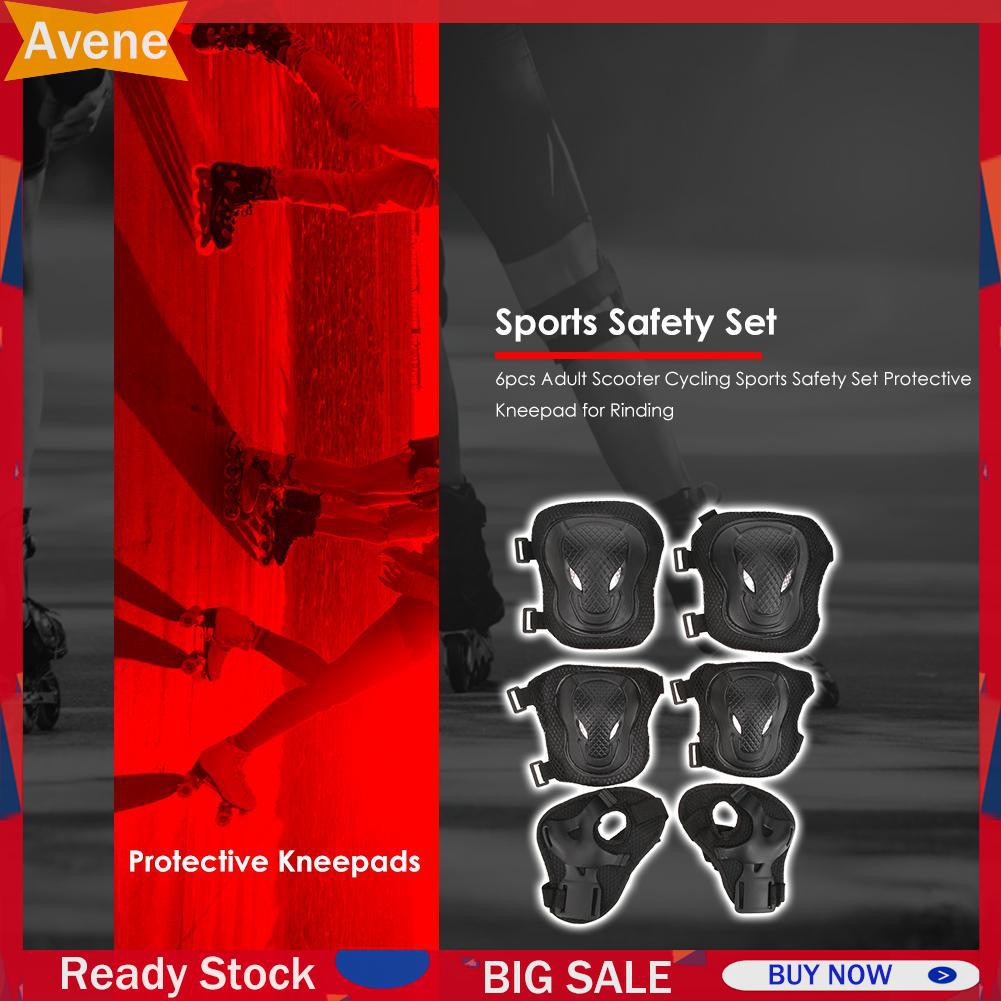 Set 6 Miếng Đệm Bảo Vệ Đầu Gối Cho Người Lớn Khi Chơi Thể Thao