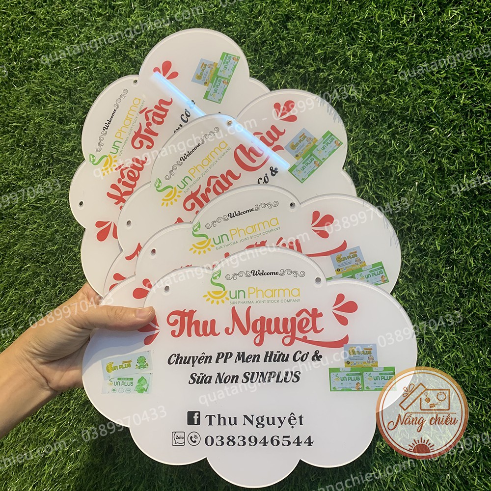 Bảng hiệu cho hệ thống mỹ phẩm _  treo cửa hàng, trang trí cửa hàng_ Free thiết kế theo mẫu của shop