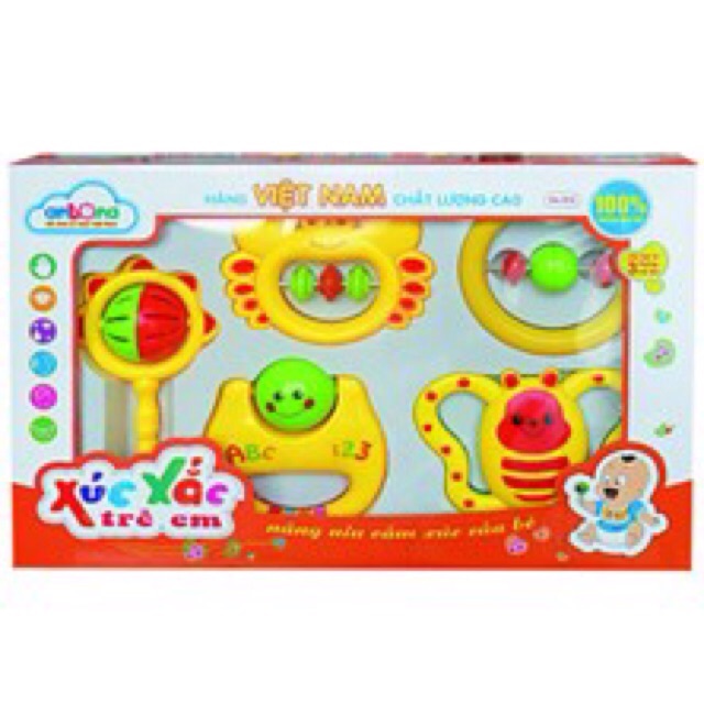 Bộ 5 sản phẩm xúc xắc trẻ em 