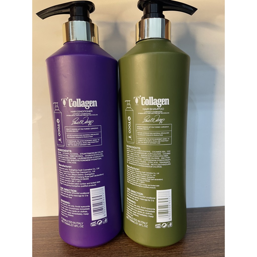 Cặp Dầu Gội  ToToCo Collagen - Phúc Hồi Tóc Hư Tổn 850ml | BigBuy360 - bigbuy360.vn