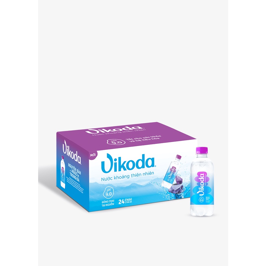 Nước khoáng Vikoda Thùng 24 chai 350ml