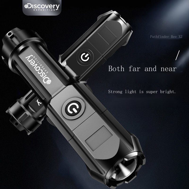 Đèn Pin led Siêu Sáng mini Màu Cam Nhỏ Gọn Sáng Mạnh Có Cổng Sạc usb