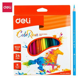 [VPPHAIHUNG] Chì màu deli cao cấp c001 (24 màu)