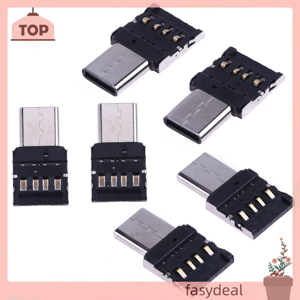 (Fas) Set 2 Đầu Chuyển Đổi Usb 3.1 Type-C Sang Micro Usb2.0