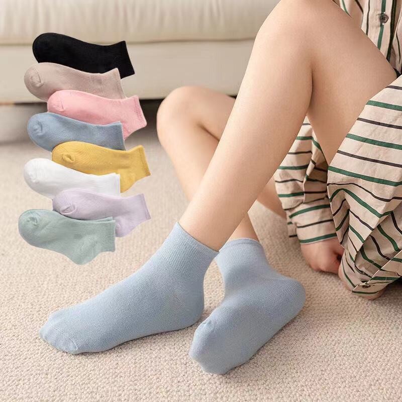 Set 5 Đôi Tất Nữ Muối Tiêu Phong Cách VinTaGe Hàn Quốc