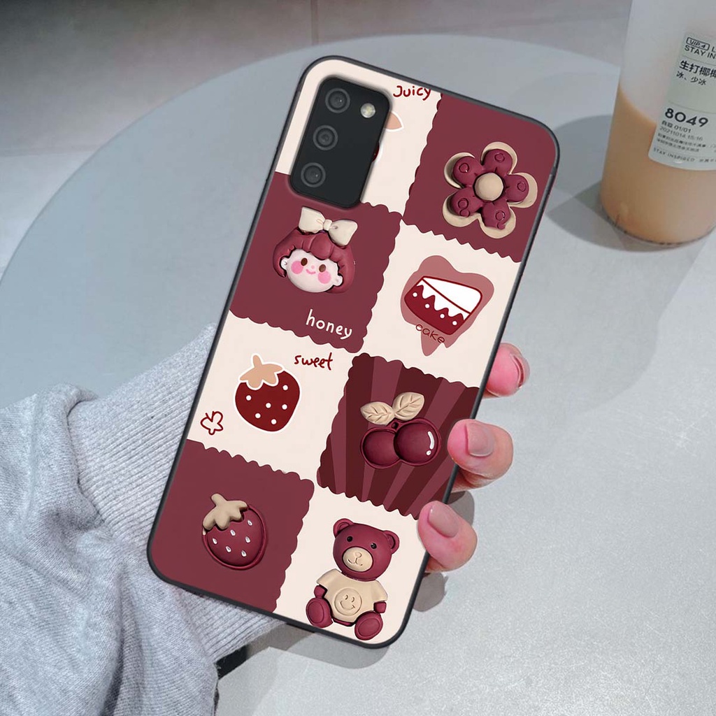 Ốp Samsung A02s / A03s in hình trái tim, caro kẹo ngọt đầy cá tính siêu đẹp siêu chất