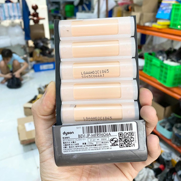 Khối 6 cell pin LGDAHD2C1865 dung lượng 2100mAh xả 25A