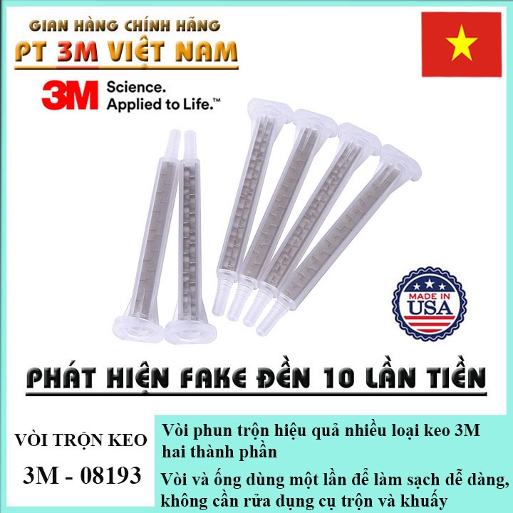 Đầu trộn keo hai thành phần 3M 08193 ( Túi 6pcs )