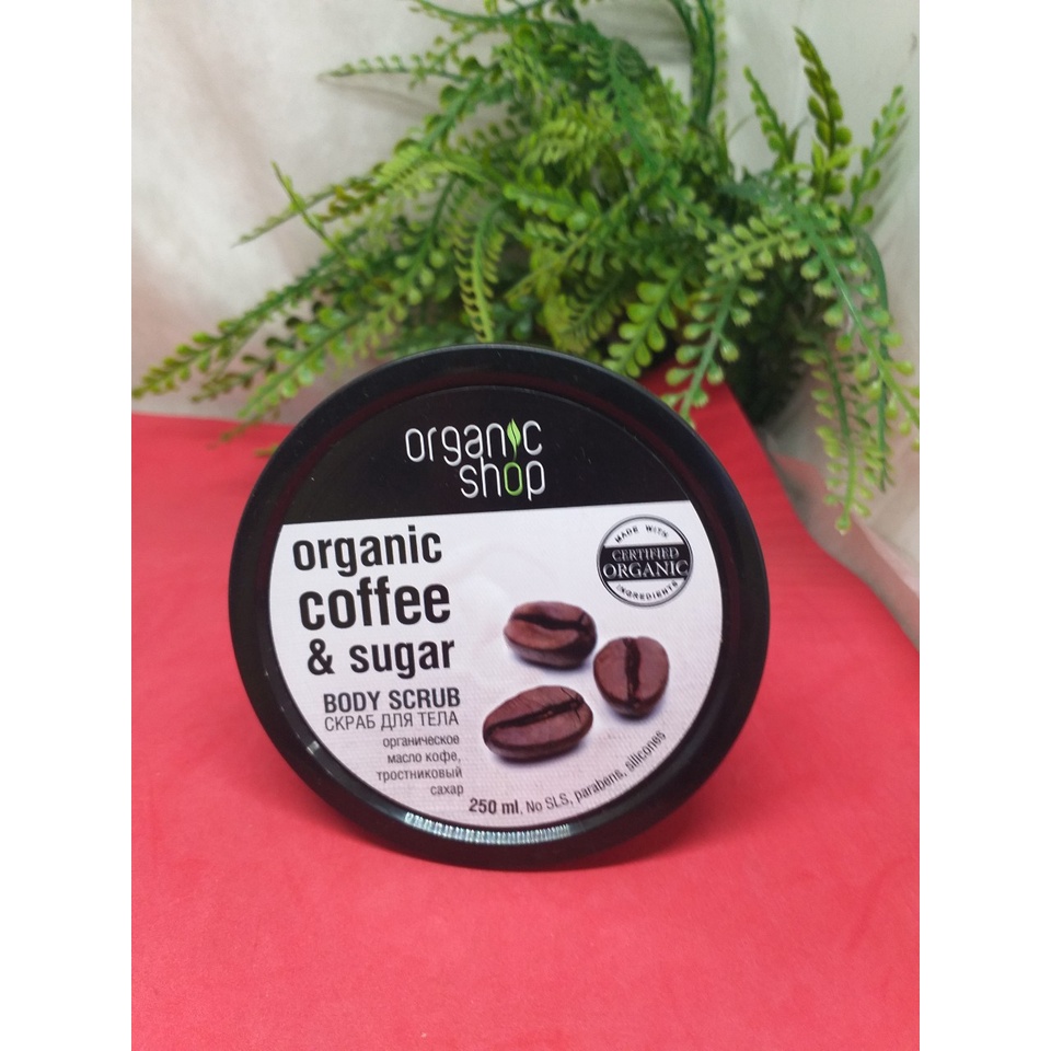 Kem Tẩy Da Chết Toàn Thân Organic Coffee &amp; Sugar Body Scrub Chính hãng