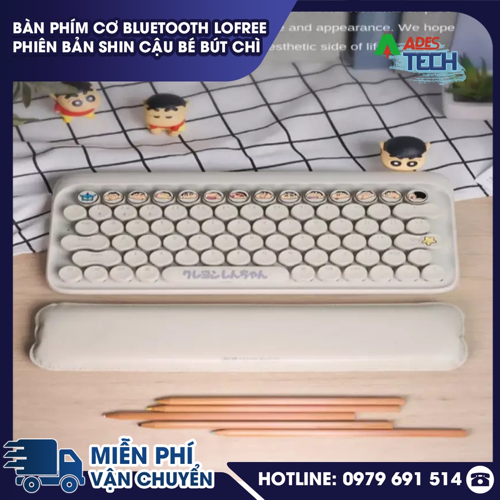 Bàn phím cơ Bluetooth Lofree phiên bản Shin cậu bé bút chì - Bảo Hành 12 Tháng