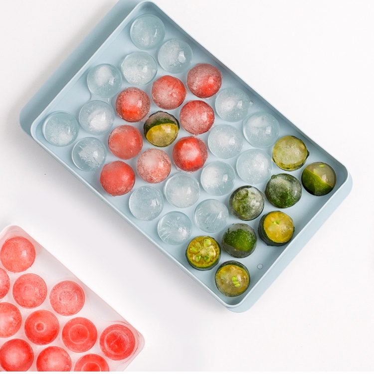 Khay làm đá viên tròn, khuôn làm đá thông minh tủ lạnh 50 viên -GD263 | BigBuy360 - bigbuy360.vn