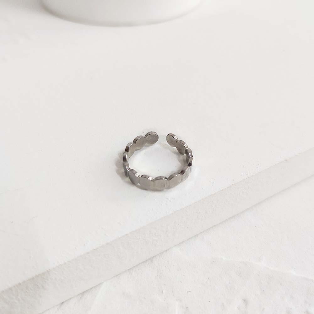 Nhẫn Hở Họa Tiết Hình Học Thời Trang Hàn Quốc Có Thể Điều Chỉnh