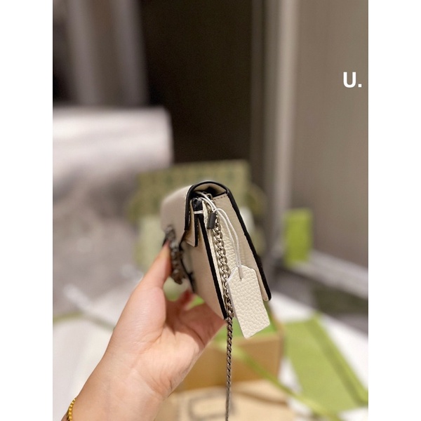 Túi xách Gúcci đầu rồng sz 16,5 chất da thật