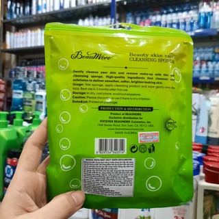 Bông bọt biển rửa mặt BeauMore Cleansing Sponge