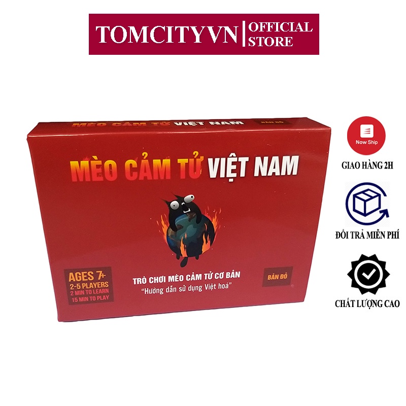 Bài mèo nổ cảm tử việt nam TOMCITY hộp mềm giá rẻ nhiều người chơi
