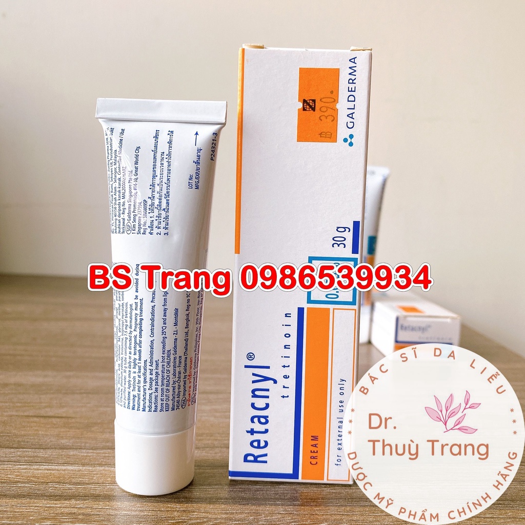 Tretinoin Retacnyl Cream 0,025%, 0.05% [Date mới]- Kem hỗ trợ giảm mụn trẻ hóa da