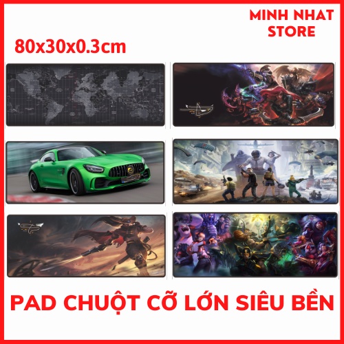 Lót chuột Pad chuột gaming nhiều cỡ loại dày bo viền siêu bền đế cao su chống trượt | BigBuy360 - bigbuy360.vn