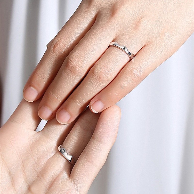 1 Nhẫn Đeo Tay Có Thể Điều Chỉnh Kích Thước Dành Cho Cặp Đôi