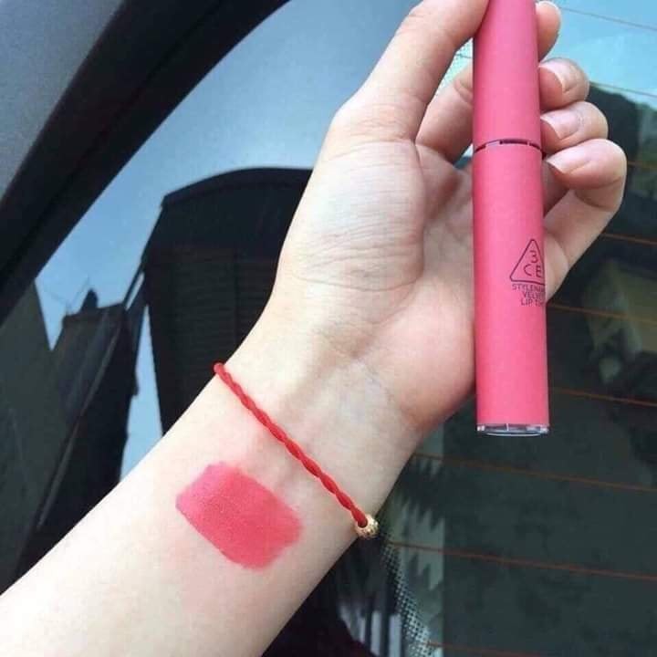 Son 3CE Velvet Lip Tint Pink Break - hồng đào
