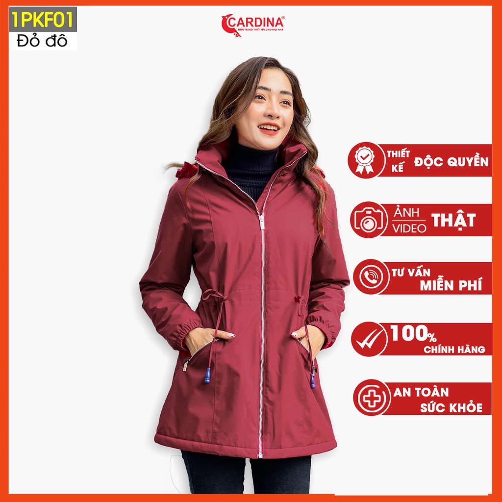 Áo PARKA nữ CARDINA lót lông cừu cao cấp siêu ấm cho mùa đông không lạnh 1PKF.