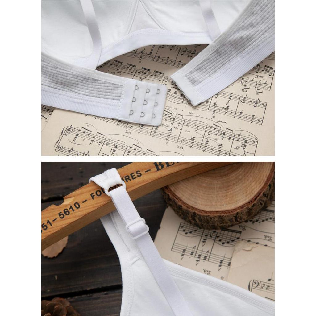 Áo lót nâng ngực không gọng vải cotton kích cỡ 32-38 A B