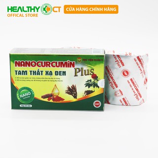 Viên Uống NanoCurcumin Tam Thất Xạ Đen Plus Học Viện Quân Y Hộp 30 Viên