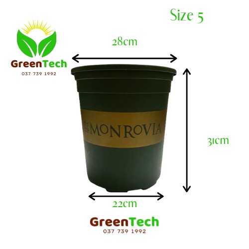 [ Giá Sỉ ] Chậu Nhựa MONROVIA 5GL Việt Nam - Chậu Trồng Cây Cảnh, Hoa