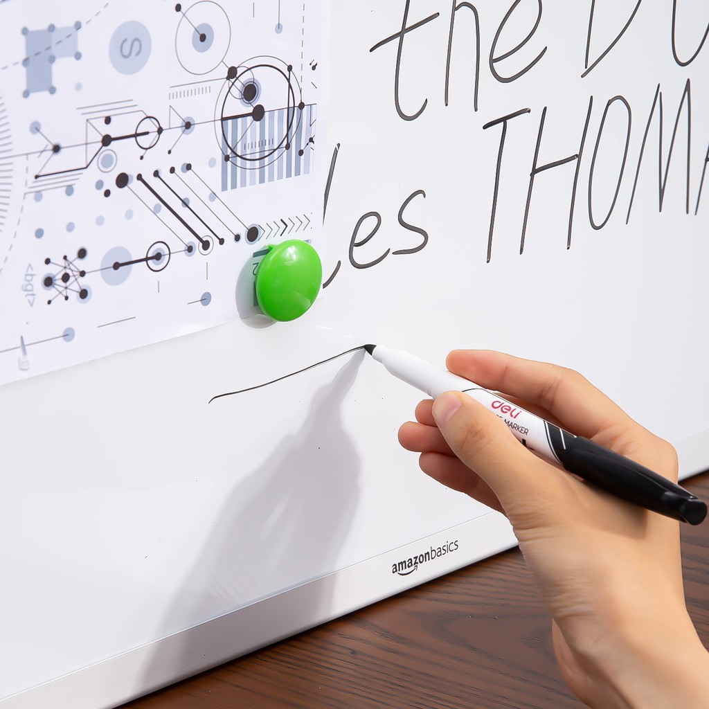 [LIFEMC02BPABAU -10% đơn 250K] Bút dạ bảng Deli - xóa được - Mực xanh/đen/đỏ - 12 chiếc/hộp - EU00130 / EU00630