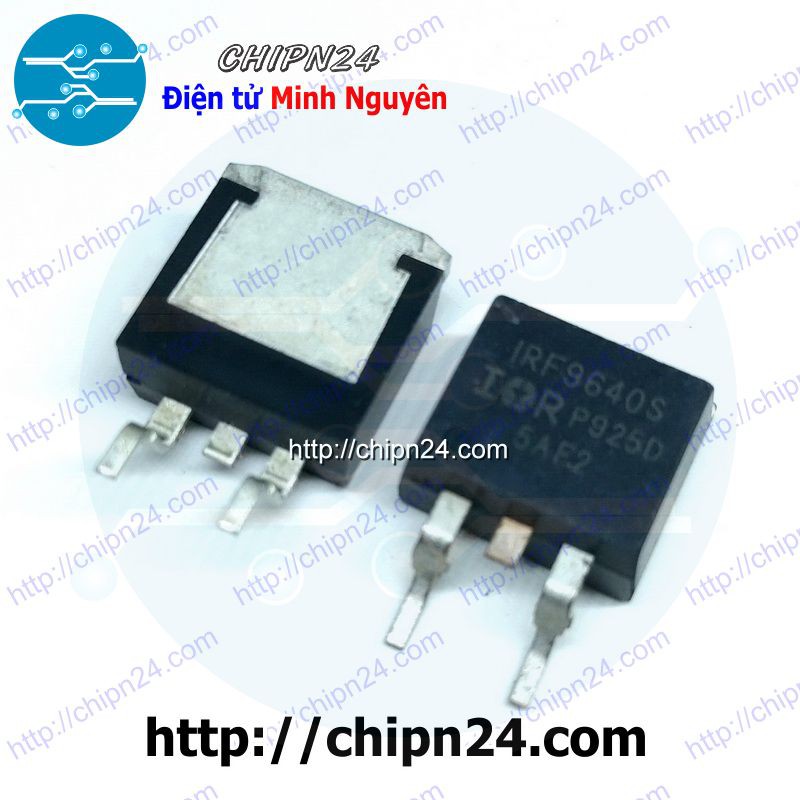 [1 CON] (SOP) Mosfet Dán IRF9640 TO-263 11A 200V Kênh P (IRF9640S 9640)