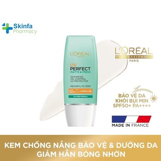 Kem chống nắng L'Oreal Paris UV Perfect SPF50+ PA++++ bảo vệ & dưỡng da - 30ml - Skinfa.