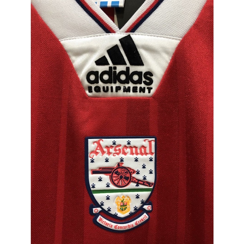 Áo Bóng Đá Ngắn Tay Đội Tuyển Arsenal Kiểu Retro Chất Lượng Cao Size S-XXL 92/94