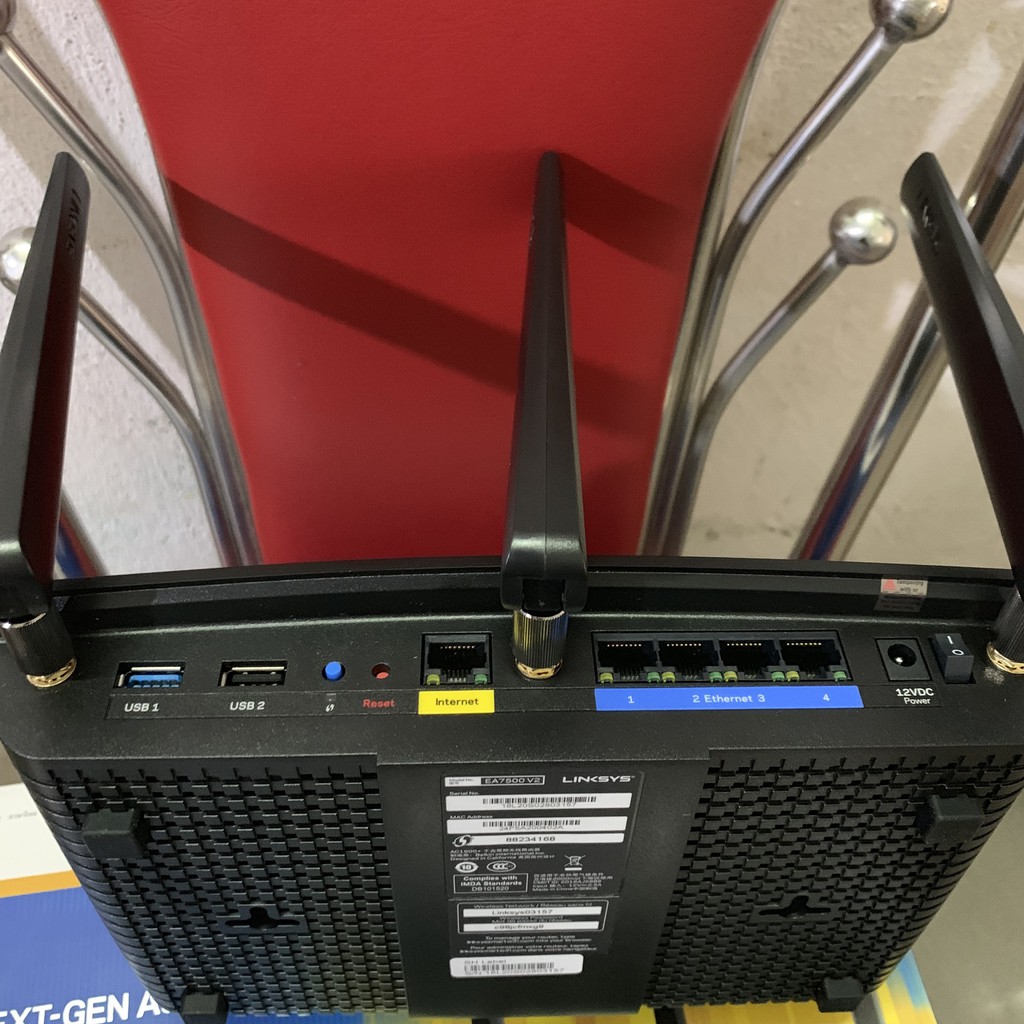 Bộ phát wifi Linksys EA7500 dual band AC1900 MU-MIMO fullbox đẹp