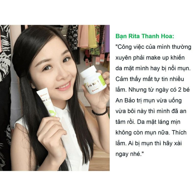 ✅ Kem Ngừa Mụn An Bảo Sạch Mụn Chống Thâm Ngừa Sẹo