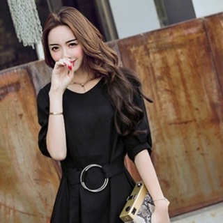 Dầm suông cổ tim tay lỡ