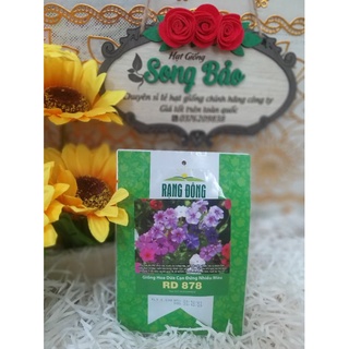 Hạt giống hoa dừa cạn đứng nhiều màu RD 878 Rạng Đông gói 0.03g