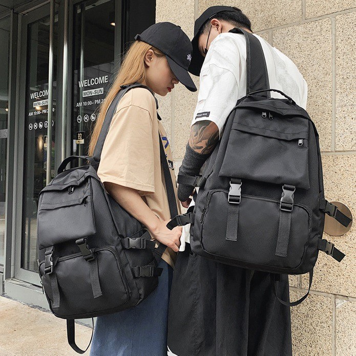 Balo Ulzzang Thời Trang Chống Nước Chất Liệu Cao Cấp Form Rộng Phong Cách Hàn Quốc
