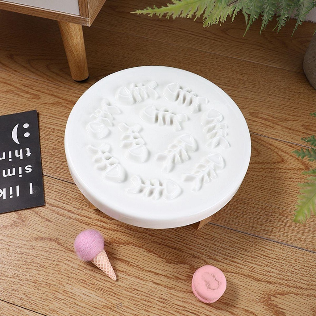 Dụng Cụ Đựng Thức Ăn Chậm Chống Kẹt Tay Bằng Gốm Giúp Tương Tác An Toàn Cho Thú Cưng